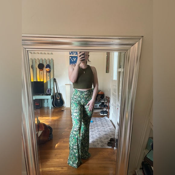 Zara Floral Print Flare Pants - Picture 5 of 6